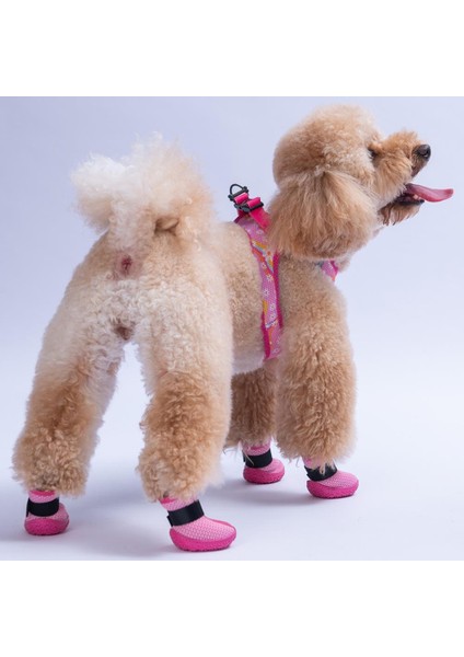 Pembe Airmesh Fileli Hava Alabilen Köpek Ayakkabısı-Köpek Patiği modelleri