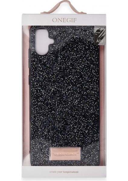 Samsung Galaxy A05 Bright Simli Kapak - Gold modelleri