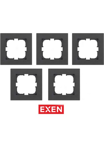 Karell Antrasit Tekli Çerçeve (5ADET)