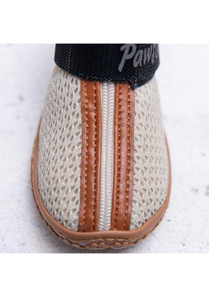 Kahverengi Airmesh Fileli Hava Alabilen Köpek Ayakkabısı-Köpek Patiği indirimleri