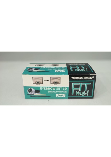 Vıctory Story Fıt Me Eyebrow Set 3D Eyebrow & Gel Eyelıner