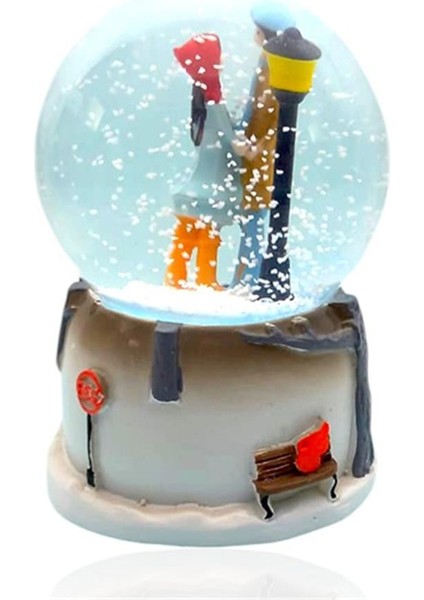 Işıklı Müzikli Sevgi Temalı Çift Orta Boy Kar Küresi fiyatları