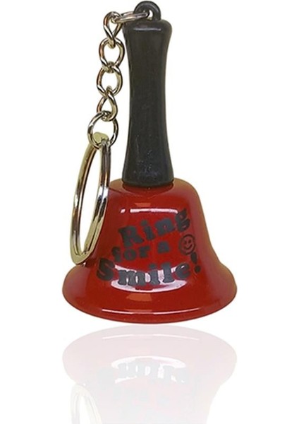 Anahtarlık Resepsiyon Zil Ring For A Smile Kırmızı