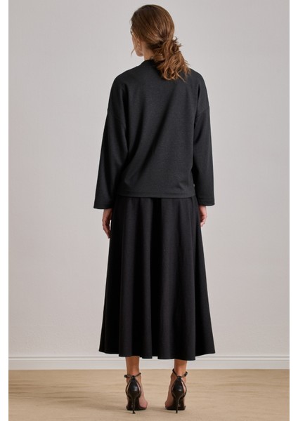 Bomber Siyah Jakarlı Ceket fırsatları