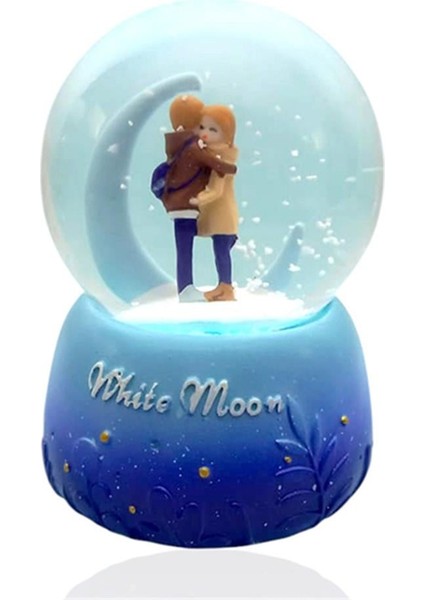 Işıklı ve Müzikli Sevgi Temalı Çift Orta Boy Kar Küresi fiyatları