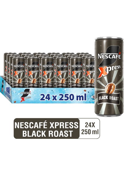 Nescafé Xpress Black Roast Soğuk Kahve 250ML X24