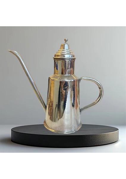 - El Yapımı 500 ml Bakır Yağdanlık – Osmanlı Motifli, Kalaylı, Şık ve Sağlıklı Yağ Sürahisi