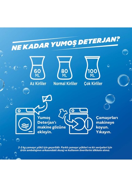Yumoş Sıvı Deterjan Renkliler Için Canlandırıcı Bakım 2520 ml indirimleri