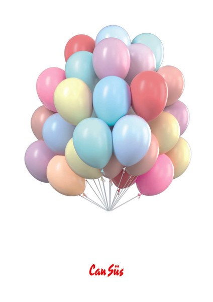 Makaron Balon 100 Adet