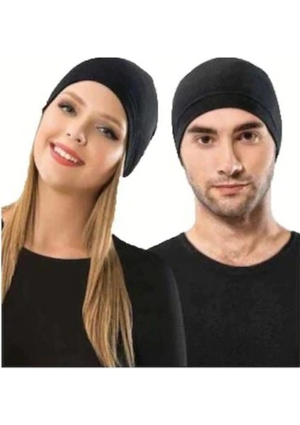 Unisex Siyah Termal Bere