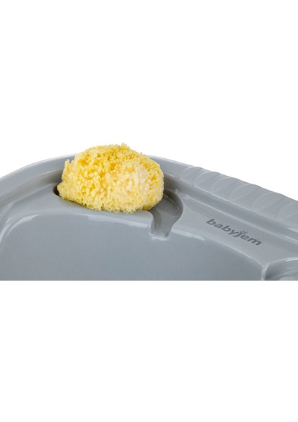 Bebek Banyo Süngeri %100 Doğal Deniz Süngeri Yumuşak Sarı Düz Tasarım Hassas Ciltler İçin fırsatları