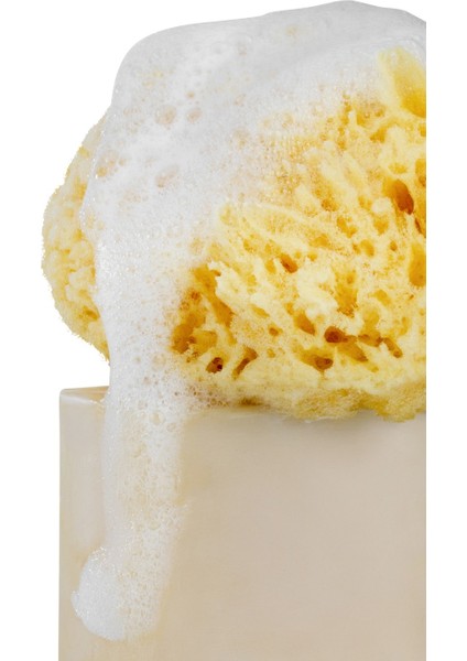 Bebek Banyo Süngeri %100 Doğal Deniz Süngeri Yumuşak Sarı Düz Tasarım Hassas Ciltler İçin indirimleri