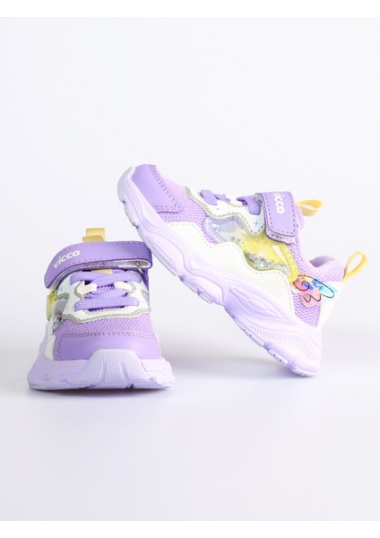 Kimmy Kız Çocuk Renkli Hafi Cırtlı Spor Ayakkabı 346.24K.309