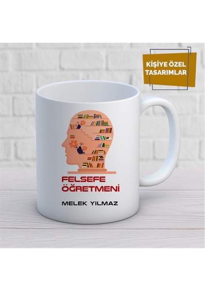 Kişiye Özel Isim Yazılabilir Felsefe Öğretmeni Kupa Bardak