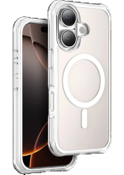 Apple iPhone 16 Hulk Magsafe Kapak - Beyaz