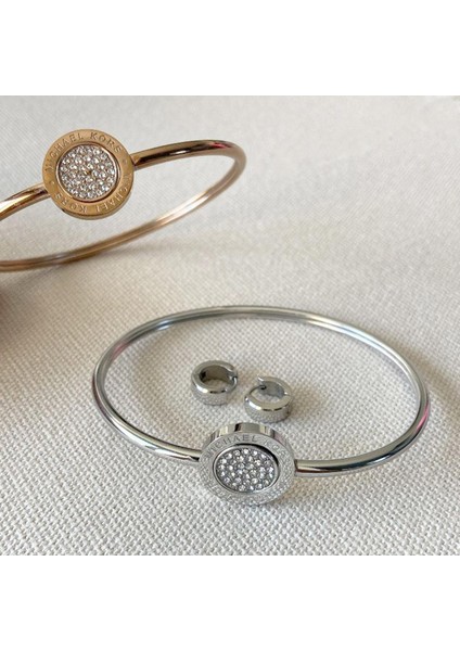 Çift Kelepçe Küpeli Çelik Kombin Set fiyatları