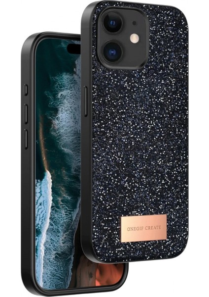 iPhone 11 Bright Simli Kapak - Siyah