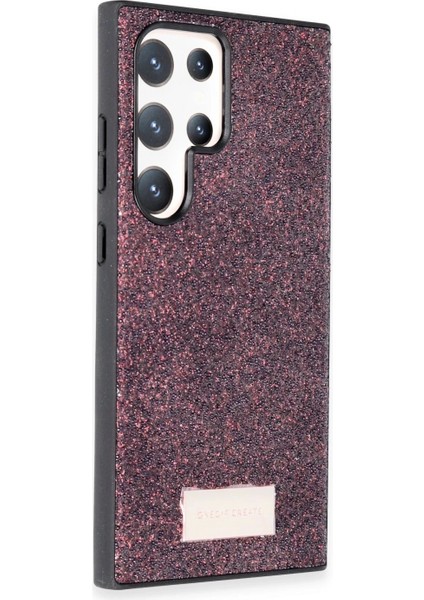 Samsung Galaxy S23 Ultra Bright Simli Kapak - Derin Mor fiyatları