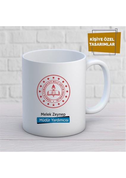 Kişiye Özel Isim Yazılabilir Müdür Yardımcısı Kupa Bardak
