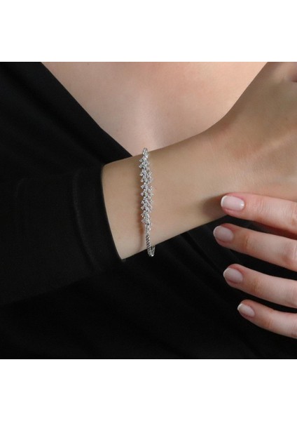 Zirkon Taşlı Pırlanta Modeli 925 Ayar Gümüş Set modelleri