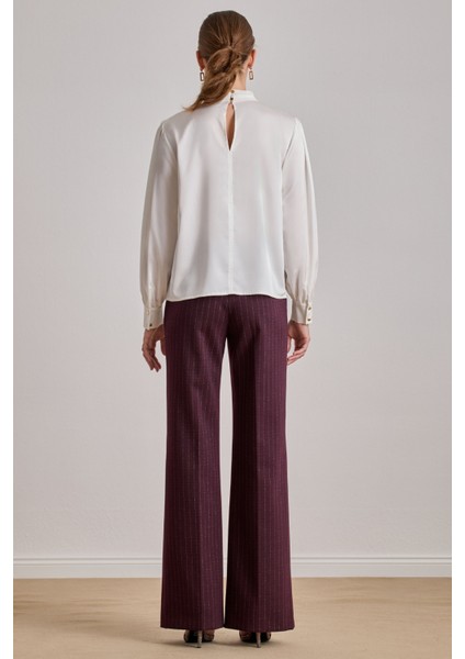 Dökümlü Beyaz Saten Bluz fiyatları