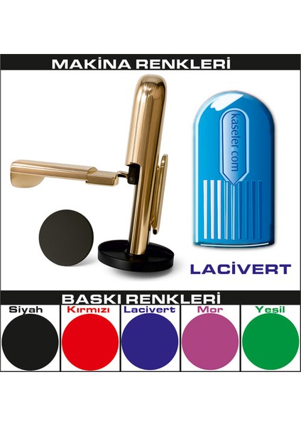 Yuvarlak Cep Kaşe Lacivert