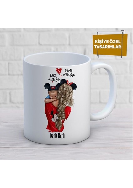 Kişiye Özel Isim Yazılabilir Anne Kupa Bardak