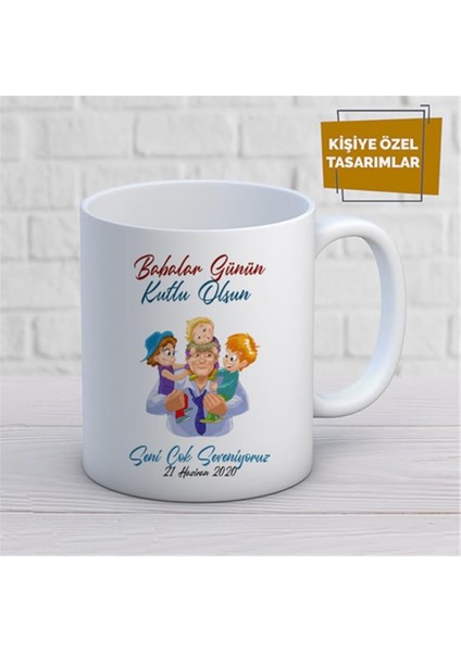 Kişiye Özel Isim Yazılabilir Babakar Günün Kutlu Olsun Kupa Bardak
