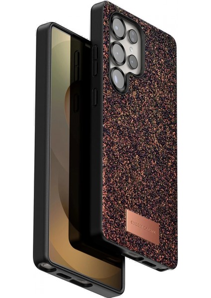 Samsung Galaxy S25 Ultra Bright Simli Kapak - Derin Mor