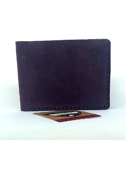 El Yapımı Hakiki Crazy Deri Italyan Model Cüzdan Mor modelleri