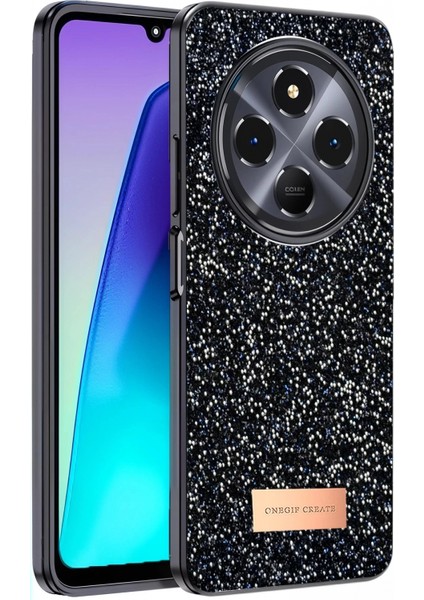 Xiaomi Redmi 14C Bright Simli Kapak - Siyah