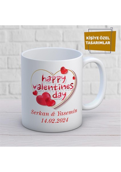Kişiye Özel Isim Yazılabilir Sevgi Temalı Kupa Bardak