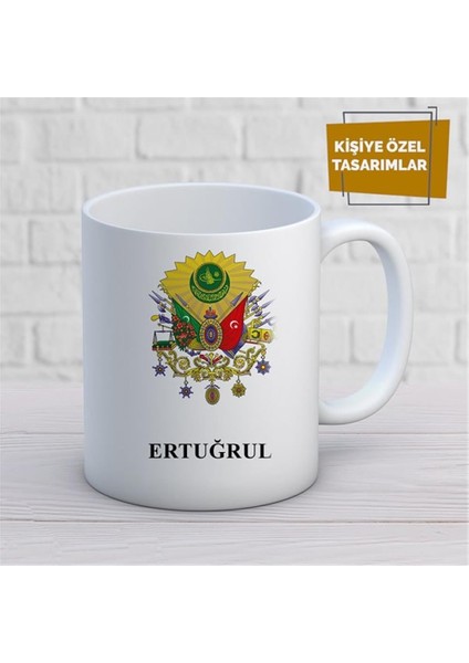 Kişiye Özel Isim Yazılabilir Osmanlı Temalı Kupa Bardak