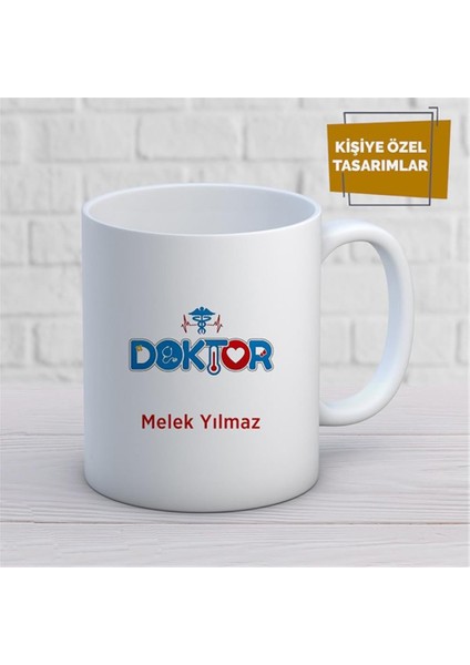Kişiye Özel Isim Yazılabilir Doktor Kupa Bardak