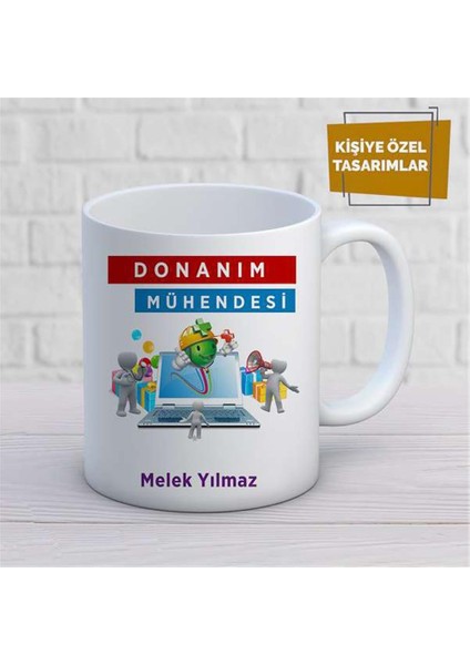 Kişiye Özel Isim Yazılabilir Donanım Mühendisi Kupa Bardak