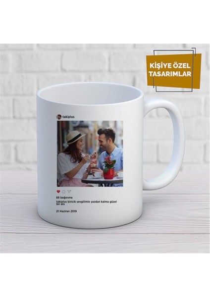 Kişiye Özel Instagram Kupa Bardak