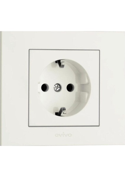 12 Adet Grano Beyaz Topraklı Priz Çerçeve Dahil 12'li Paket / Set fiyatları