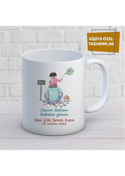 Kişiye Özel Isim Yazılabilir Canım Babam Babalar Günün Kupa Bardak