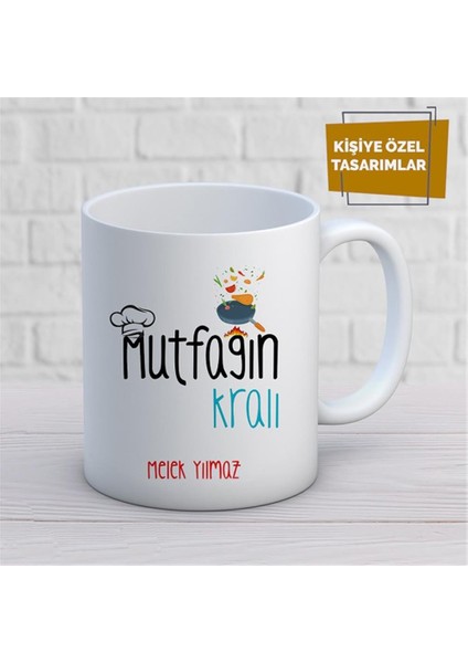 Kişiye Özel Isim Yazılabilir Mutfağın Kralı Kupa Bardak