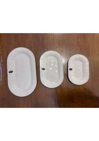 Mılano 3'lü Kayık Tabak 33-26-20CM fırsatları