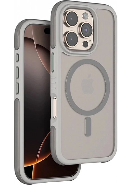 iPhone 16 Pro Orbit Magsafe Kapak - Titan Gri