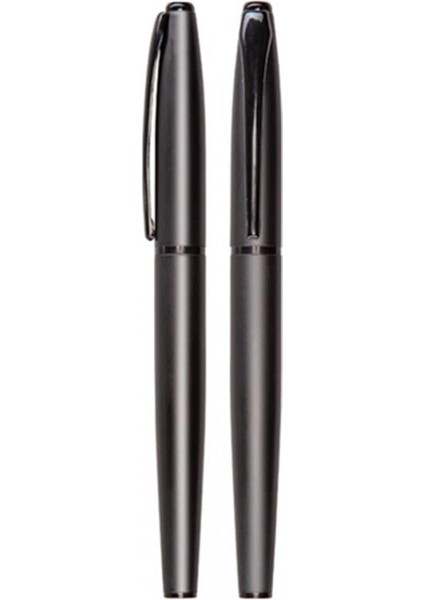 Kişiye Özel Metal Tükenmez Roller Kalem Siyah