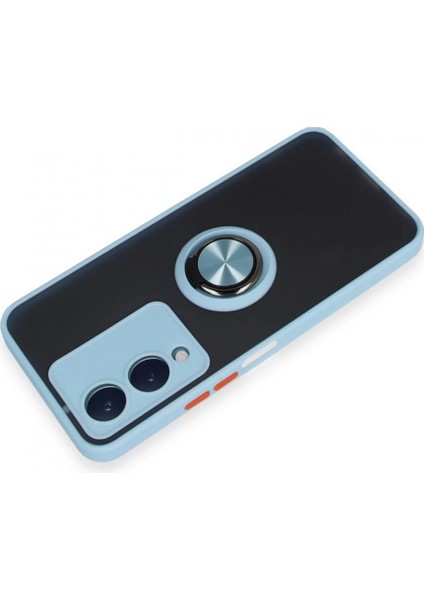 Vivo Y17S Kılıf Montreal Yüzüklü Silikon Kapak - Buz Mavi modelleri