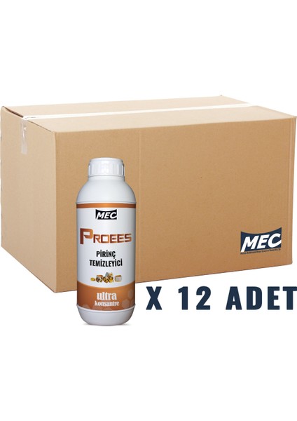 Proees Pirinç Temizleyici 1 Litre x 12 Adet