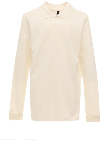 Ku 15YOKO KDS05 5pr Beyaz Unisex Çocuk Uzun Kol T-Shirt