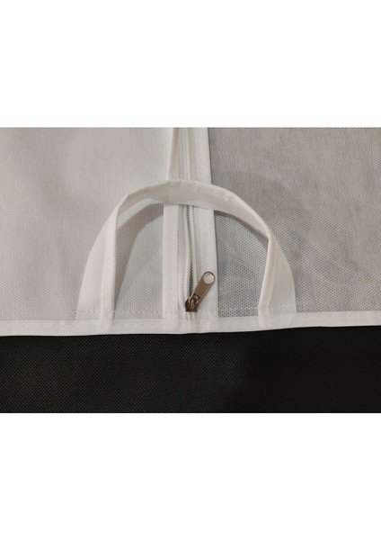 Şeffaf Kumaş Elbise Koruyucu Kılıf, Uzun Boy Taşıyıcı, 64X160 Boy, Beyaz modelleri