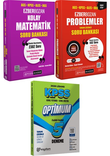 Ezberbozan Problemler Çözümlü Soru - Kolay Matematik Soru - Lisans Optimum 5 Deneme