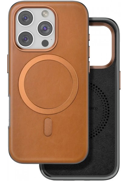 iPhone 16 Pro Puskas Magsafe Kapak - Açık Kahve