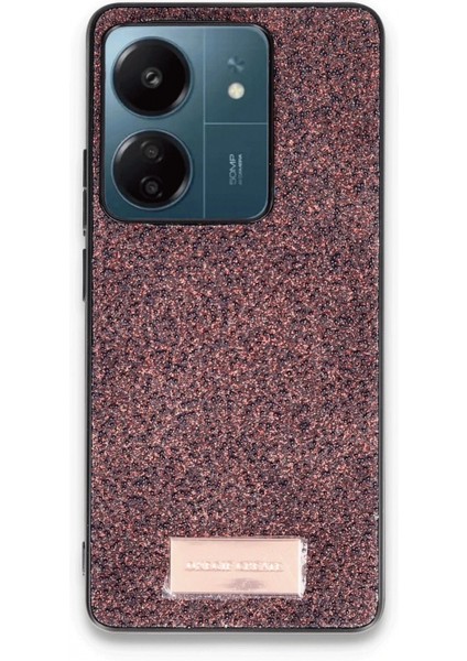 Xiaomi Redmi 13C Bright Simli Kapak - Derin Mor