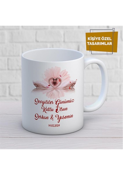 Kişiye Özel Isim Yazılabilir Sevgi Temalı Kupa Bardak